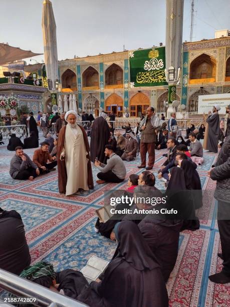 muslims at the shrine of imam ali, najaf - iraq - sunni islam stock pictures, royalty-free photos & images