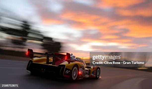 Jose Serrano of Spain drives on track during the Toyota Gazoo Racing GT Cup of the Gran Turismo World Series 2024 Finals at Theater Amsterdam on...