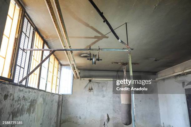 An interior view from 'White Building' also called as the execution block of Sednaya Prison, infamous for torture under the toppled Bashar al-Assad...