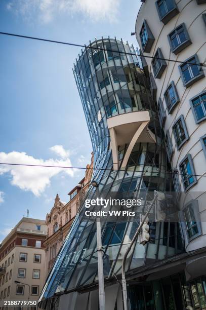 The Dancing House, or Ginger and Fred , is the nickname given to the Nationale-Nederlanden building on the Rasinovo nabrezi in Prague, Czech Republic.