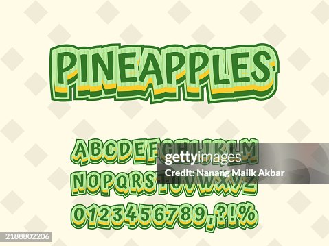 Pineapple 3D Editable Text Effect. Effect Saved in Graphic Styles Pineapple 3D Editable Text Effect. Effect Saved in Graphic Styles