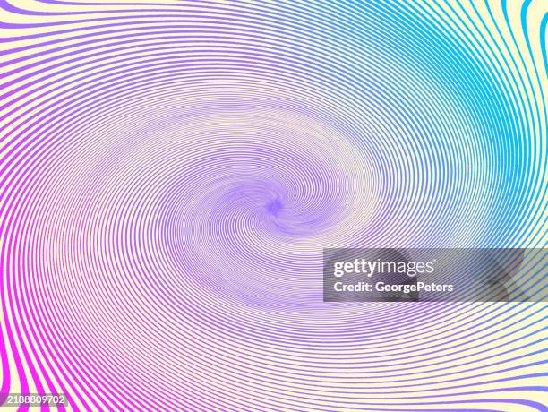 concentric spiral abstract background - virtual therapy stock illustrations