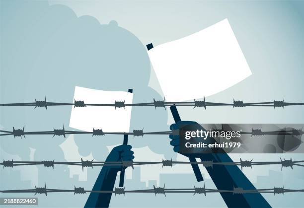 raise the white flag - surrender flag stock illustrations