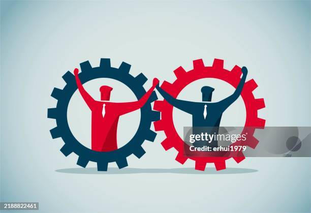 teamwork - business relationship stock illustrations