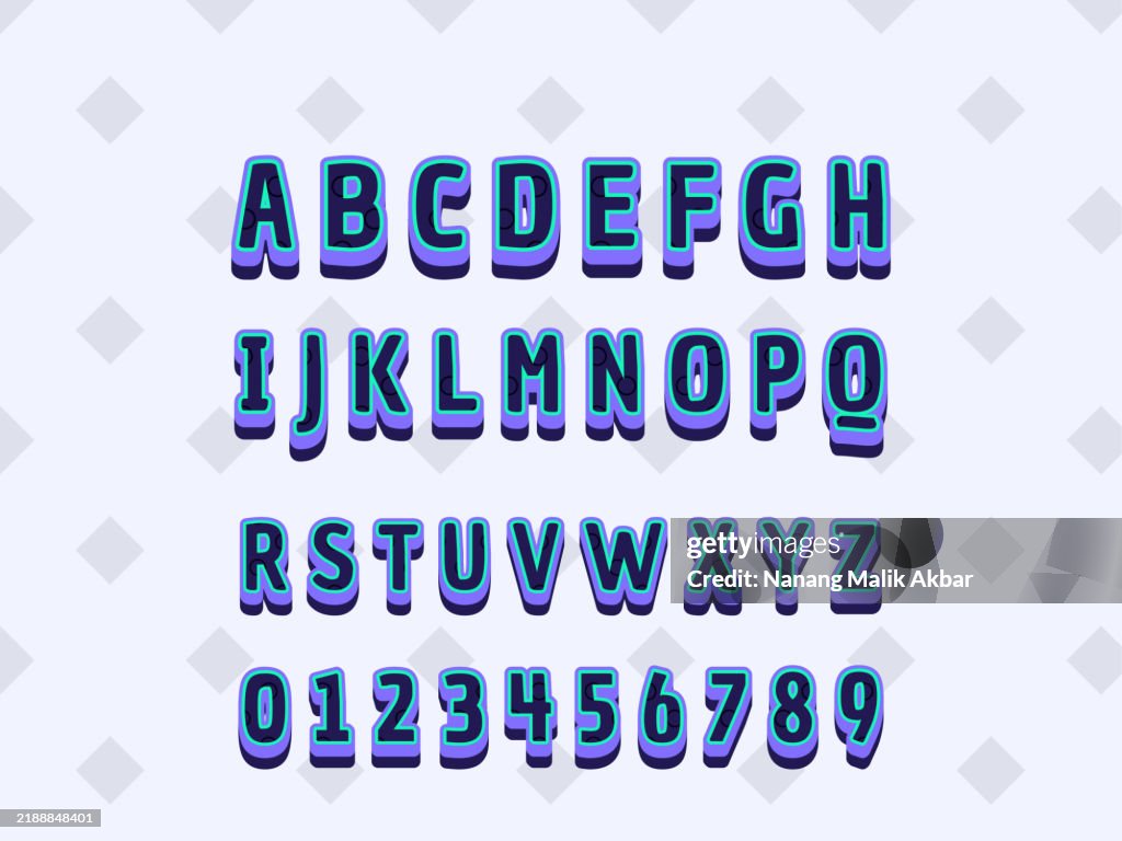 Alphabet 3d Design And 3d Colorful Text Effect Text Effect Saved In ...