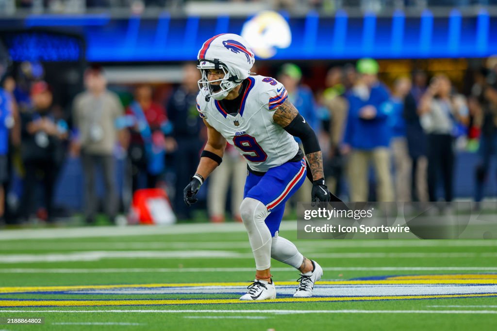 Taylor Rapp Wash Buffalo Bills safety Taylor Rapp look to purse the ball during an NFL ...