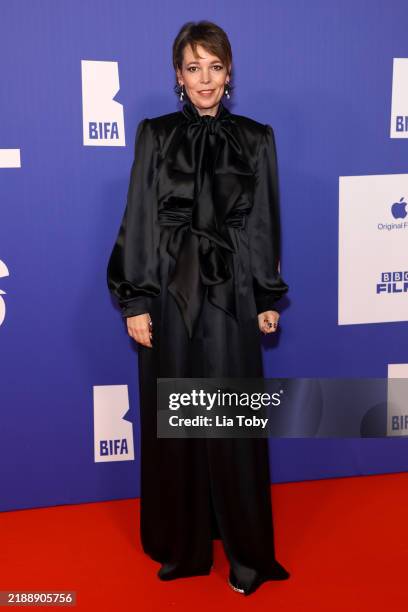 Olivia Colman attends the 27th British Independent Film Awards at The Roundhouse on December 08, 2024 in London, England.
