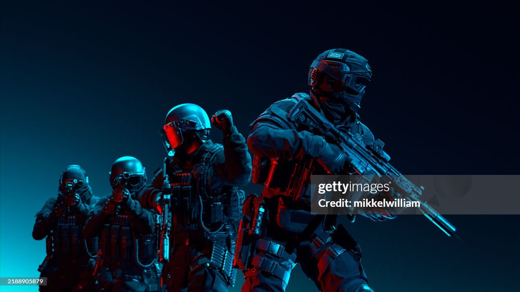 Tactical Precision: SWAT Team on a High-Stakes Mission