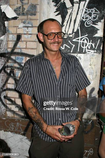 Artist Terry Richardson attend the Terry Richardson Gallery opening at Deitch September 10, 2004 in New York City.
