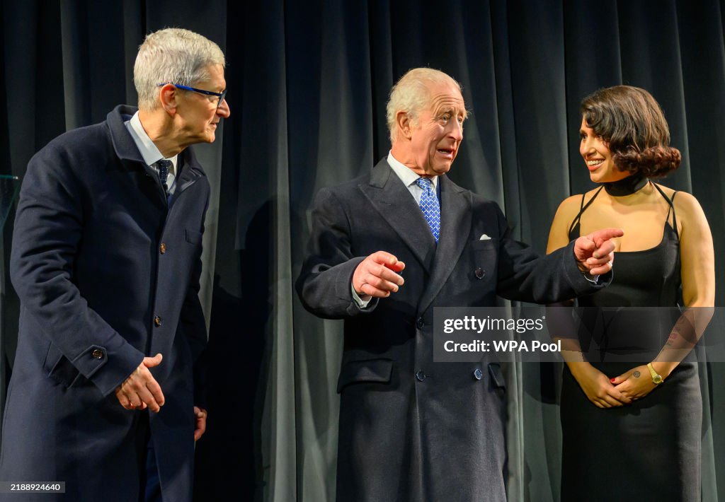 King Charles III Tours The UK Headquarters Of Apple