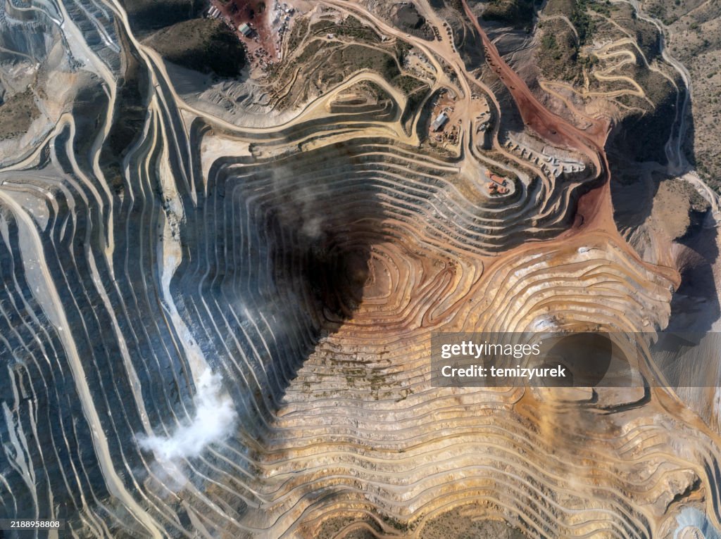 Open-pit iron mine