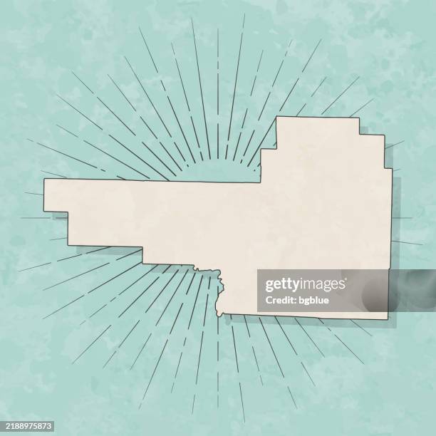 Hot Spring County Arkansas Map In Retro Vintage Style Old Textured ...