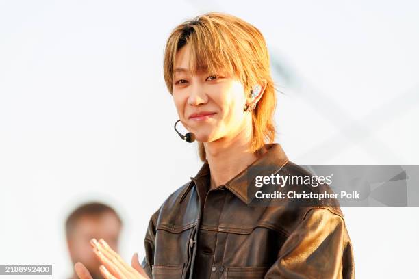 In this image released on December 12 The8 of Seventeen performs at the 2024 Billboard Music Awards.
