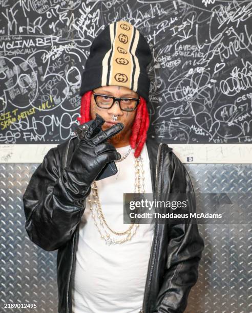 Trippie Redd Arrives at LIV Nightclub at Fontainebleau Miami on December 8, 2024 in Miami Beach, Florida.