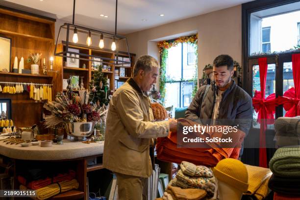 picking out a gift for mum - hexham stock pictures, royalty-free photos & images