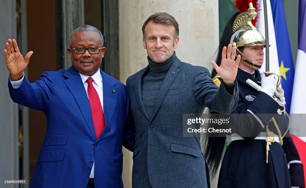 Emmanuel Macron Receives The President of the Republic of Guinea-Bissau