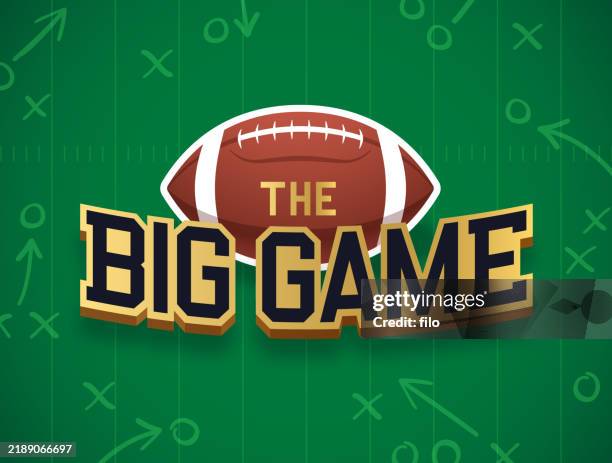ilustraciones, imágenes clip art, dibujos animados e iconos de stock de el gran juego de fútbol americano juego de pelota y campo playcall fondo del libro de jugadas - fútbol americano