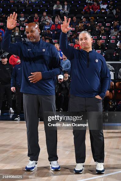 T Lue Rockets Assistant Coach Brian Shaw and Head Coach Tyronn Lue of the LA... News ...