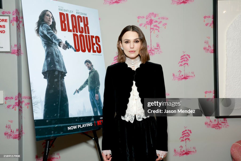 Keira Knightley attends the Black Doves Tastemaker | Netflix at... News ...
