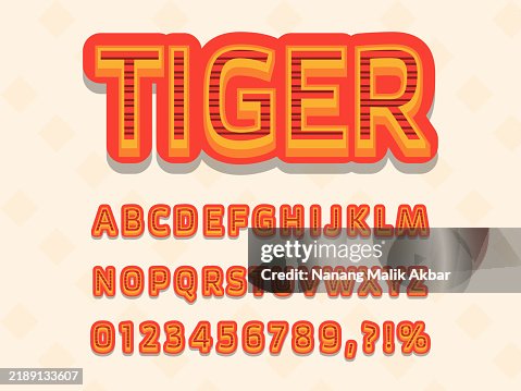 Tiger 3D Editable Text Effect. Effect Saved in Graphic Styles Tiger 3D Editable Text Effect. Effect Saved in Graphic Styles