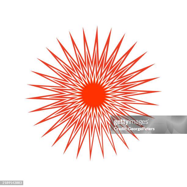 exploding sunburst - energy efficient heating stock illustrations