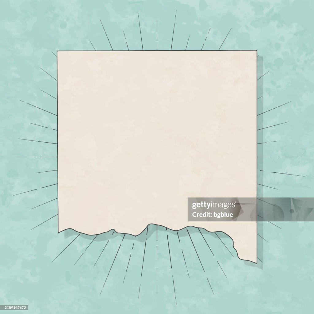 Yankton County, South Dakota. Map in retro vintage style - Old textured paper