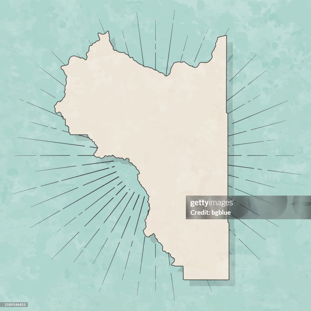 Wasatch County, Utah. Map in retro vintage style - Old textured paper