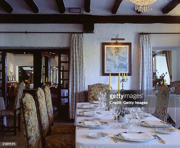 This handout photo from El Bulli Restaurant shows the interior of El Bulli Restaurant July 23, 2003 in Girona, Spain.
