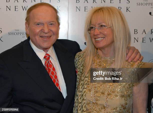 The Palazzo and Venetian Hotel Chairman Sheldon Adelson and his wife Dr Miriam Adelson during Grand Opening at The Palazzo Las Vegas, January 17,...