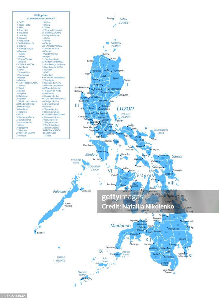 Tagalog Map Philippines Detailed Map With Regions And Cities Of The Country High ...