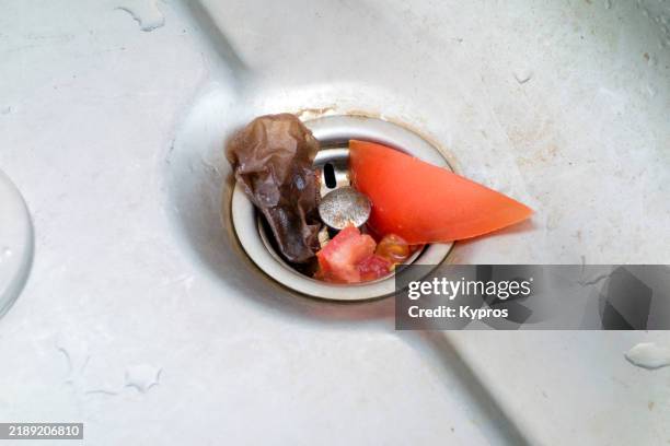 kitchen sink - abfluss stock-fotos und bilder