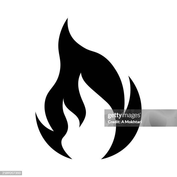 fire icon. - kitchen fire stock illustrations