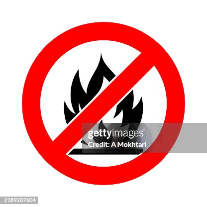 Flammable icon. Flammable icon.