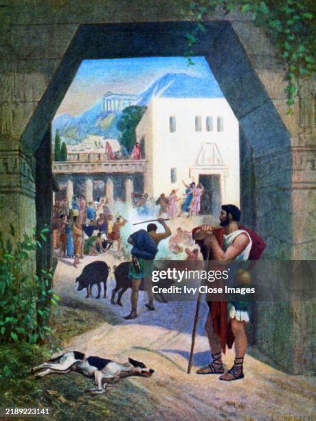 According to the Greek legend as told by Homer in the 'Odyssey,' when the hero Odysseus returned home to Ithaca from the Trojan War, a journey that...