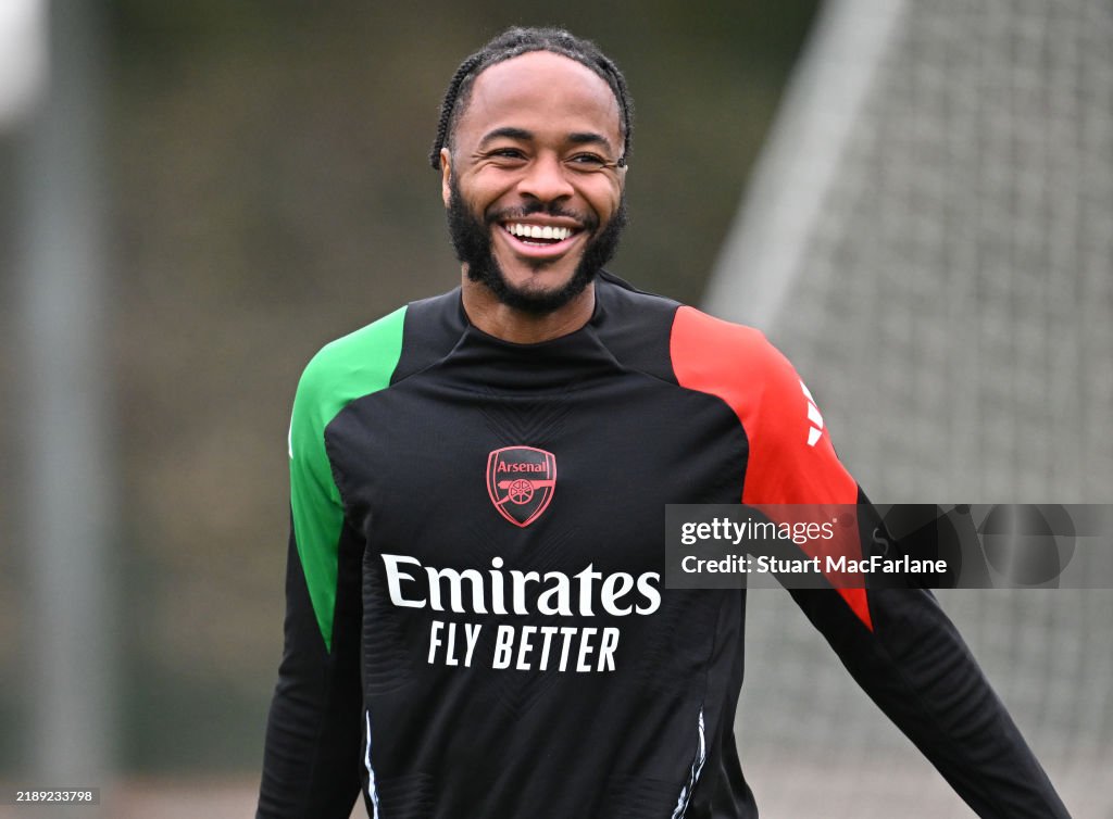 Arsenal FC Training Session And Press Conference - UEFA Champions League 2024/25 League Phase MD6