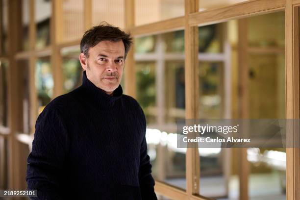 French film director François Ozon poses for a portrait at the URSO Hotel on December 10, 2024 in Madrid, Spain.