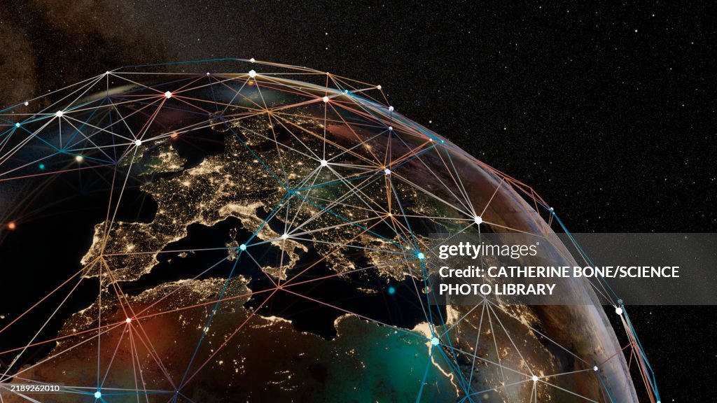 Global Connections Conceptual Illustration High-Res Vector Graphic ...