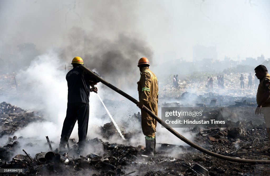 Massive Fire Breaks Out In Ghaziabad's Slum, Operations Underway