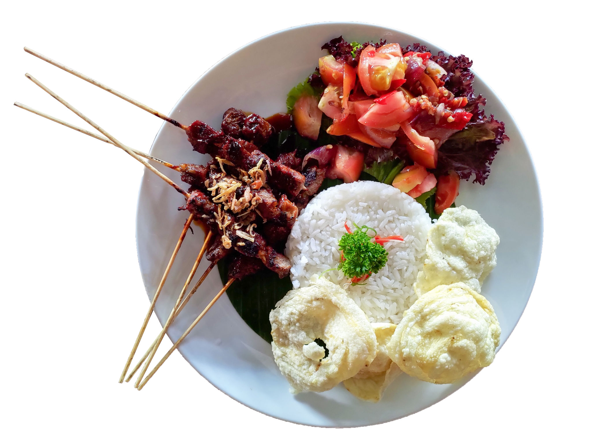 plated barbecue