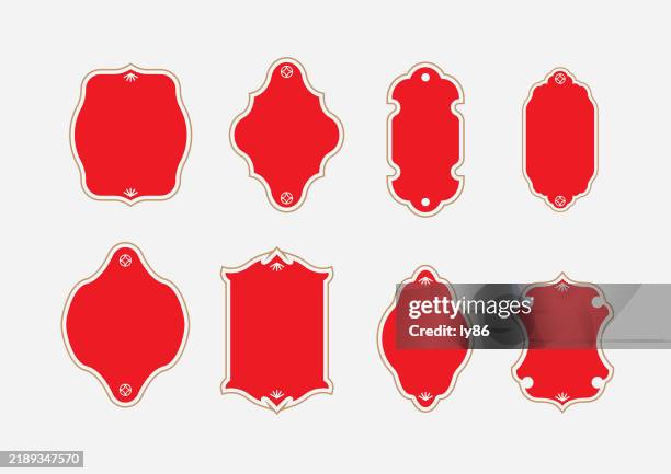 traditional chinese frames - chinese culture stock illustrations