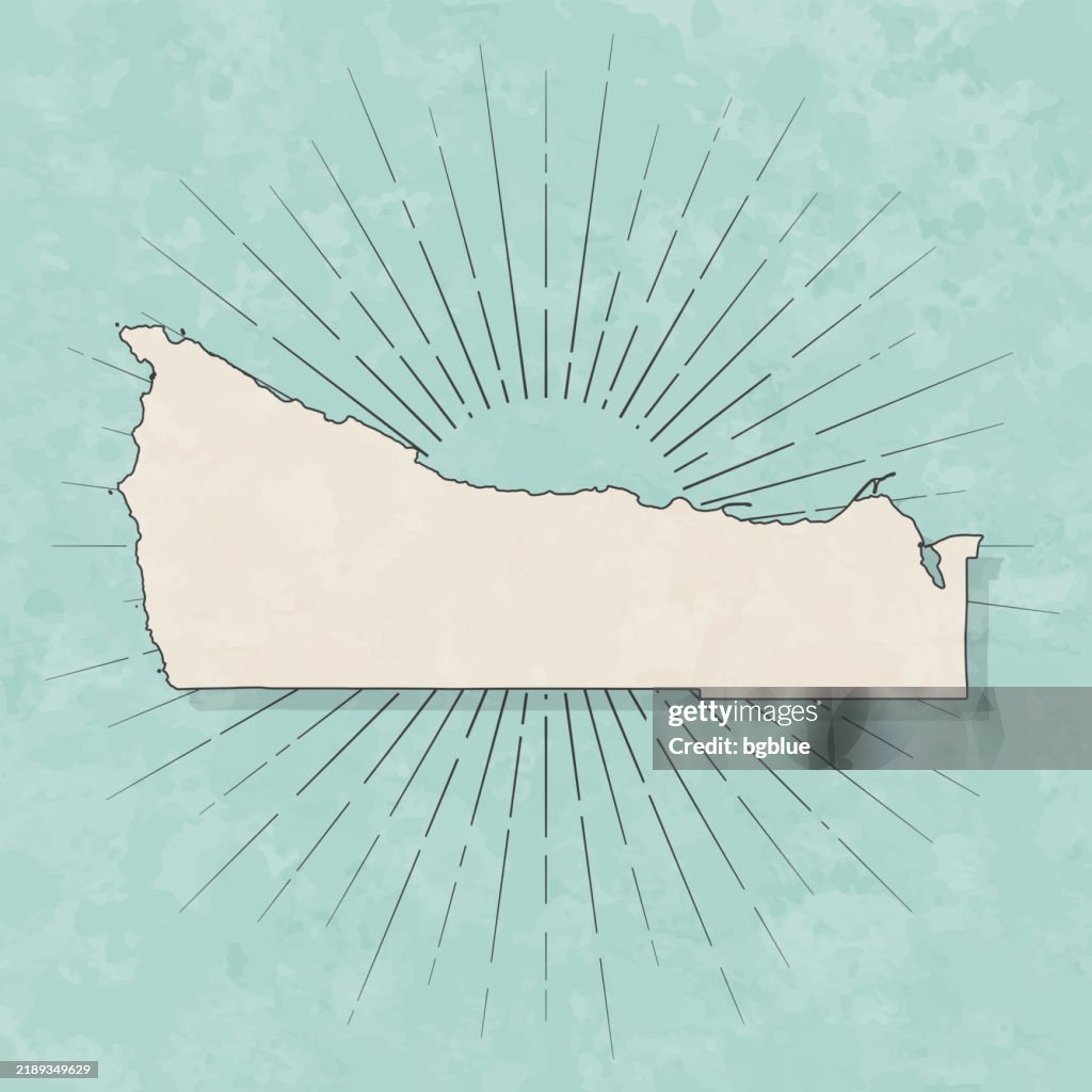 Clallam County, Washington. Map in retro vintage style - Old textured paper