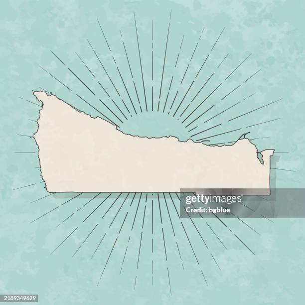clallam county, washington. map in retro vintage style - old textured paper - olympic peninsula stock illustrations