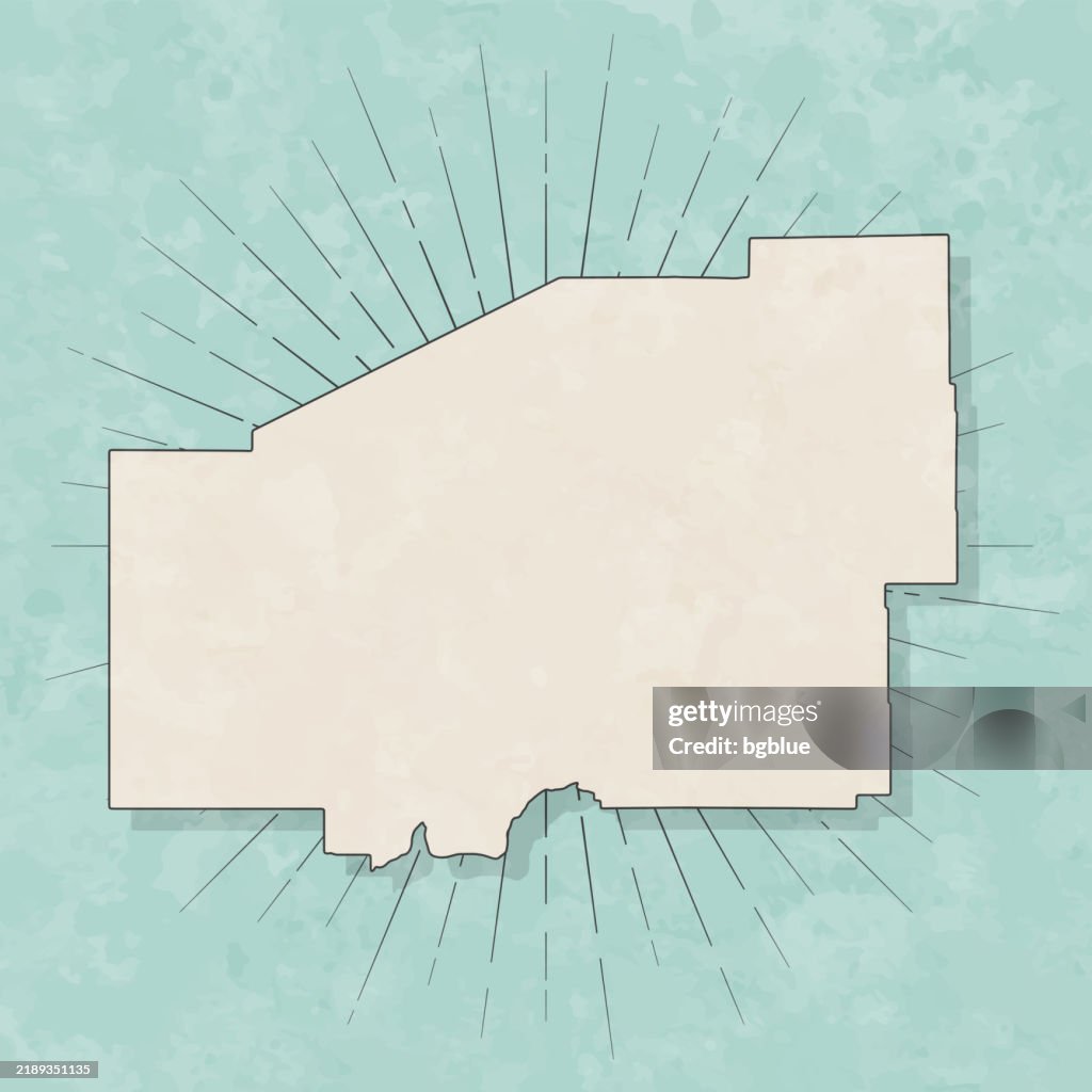Matanuska-Susitna, Alaska. Map in retro vintage style - Old textured paper