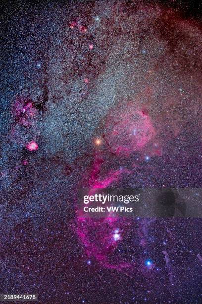 This portrait frames the constellation of Orion, plus parts of Monoceros to the left and Gemini and Taurus above, composed to include most of the...