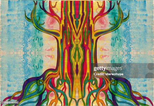 tree renewed - rainforest canopy stock illustrations