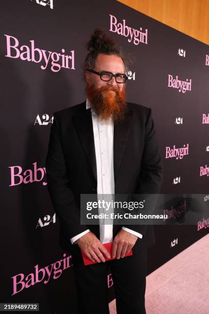Composer Cristobal Tapia de Veer attends the Los Angeles Premiere Screening of A24's "Babygirl" at DGA Theater Complex on December 11, 2024 in Los...
