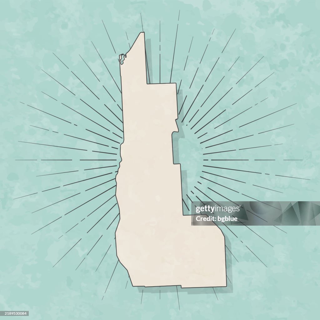 Cayuga County, New York. Map in retro vintage style - Old textured paper