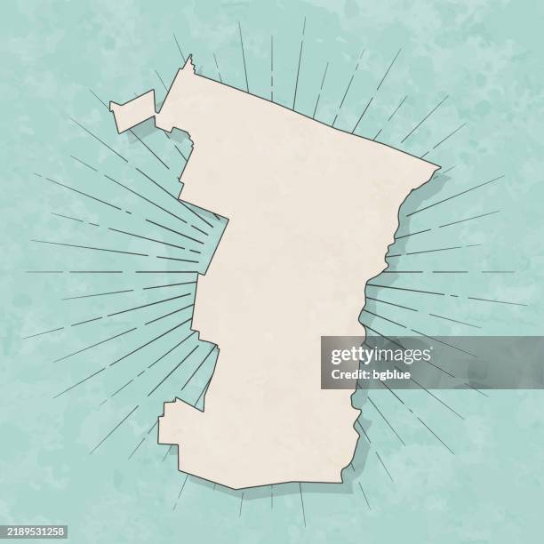 windsor county, vermont. map in retro vintage style - old textured paper - woodstock vermont stock illustrations