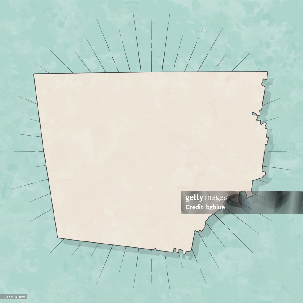 Montgomery County, Tennessee. Map in retro vintage style - Old textured paper