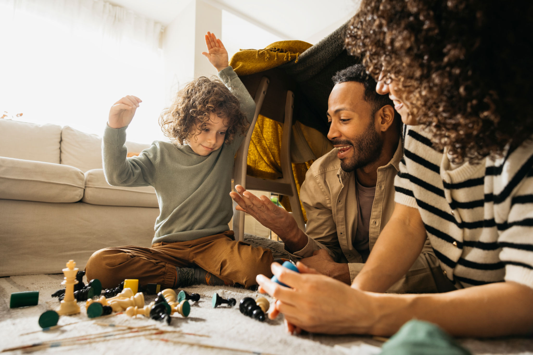 family playing games